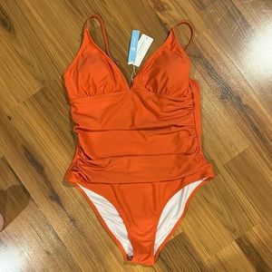 Orange One Piece Swimsuit
